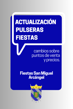 Actualización pulsera fiestas