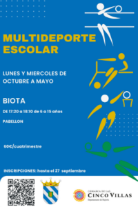 Multideporte escolar en Biota